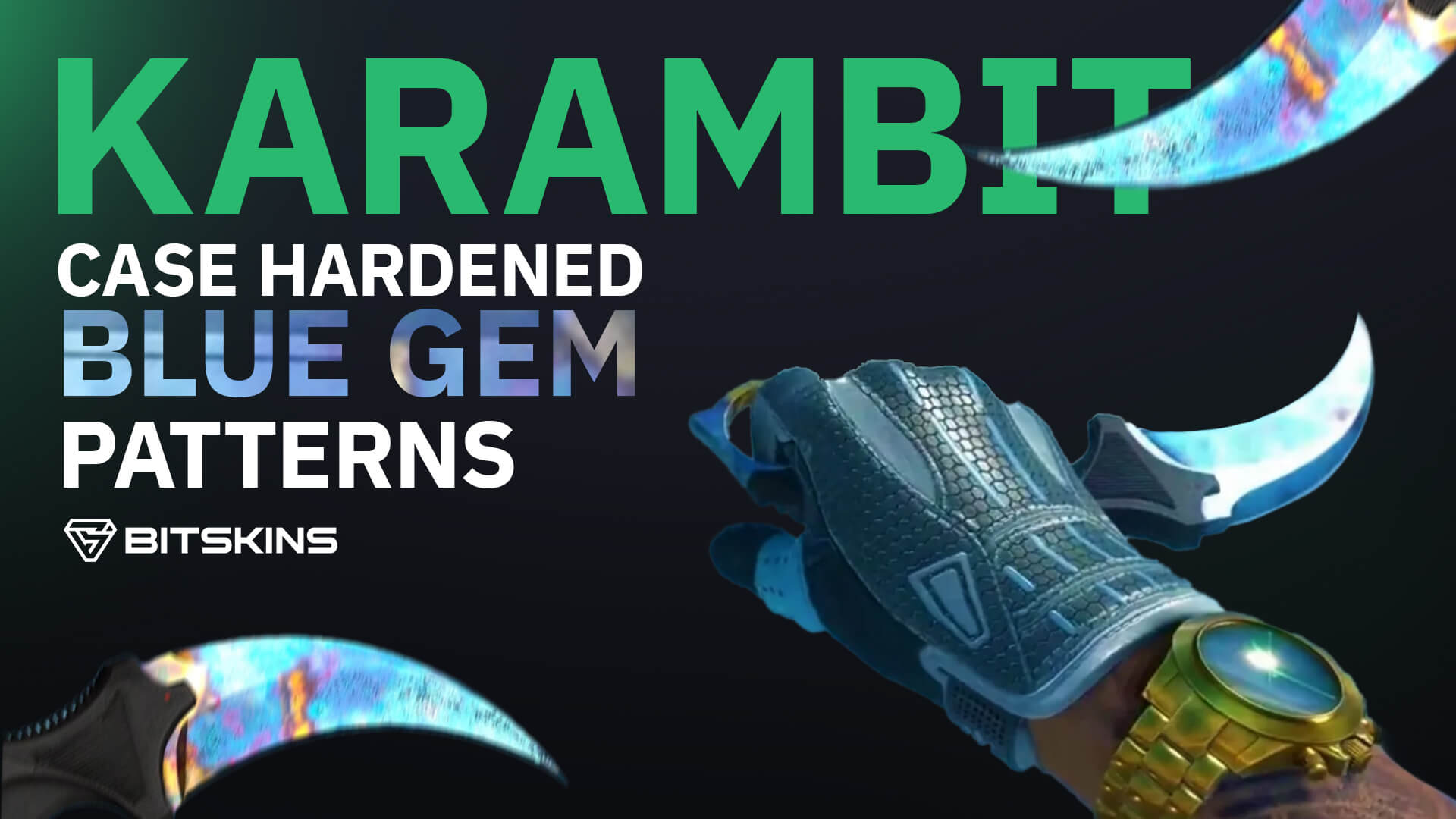 Karambit Case Hardened Blue Gem Patterns