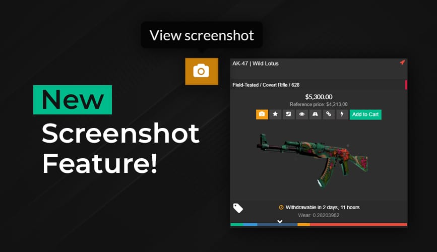 BitSkins Update [2/12/2022] - New Screenshot Feature!