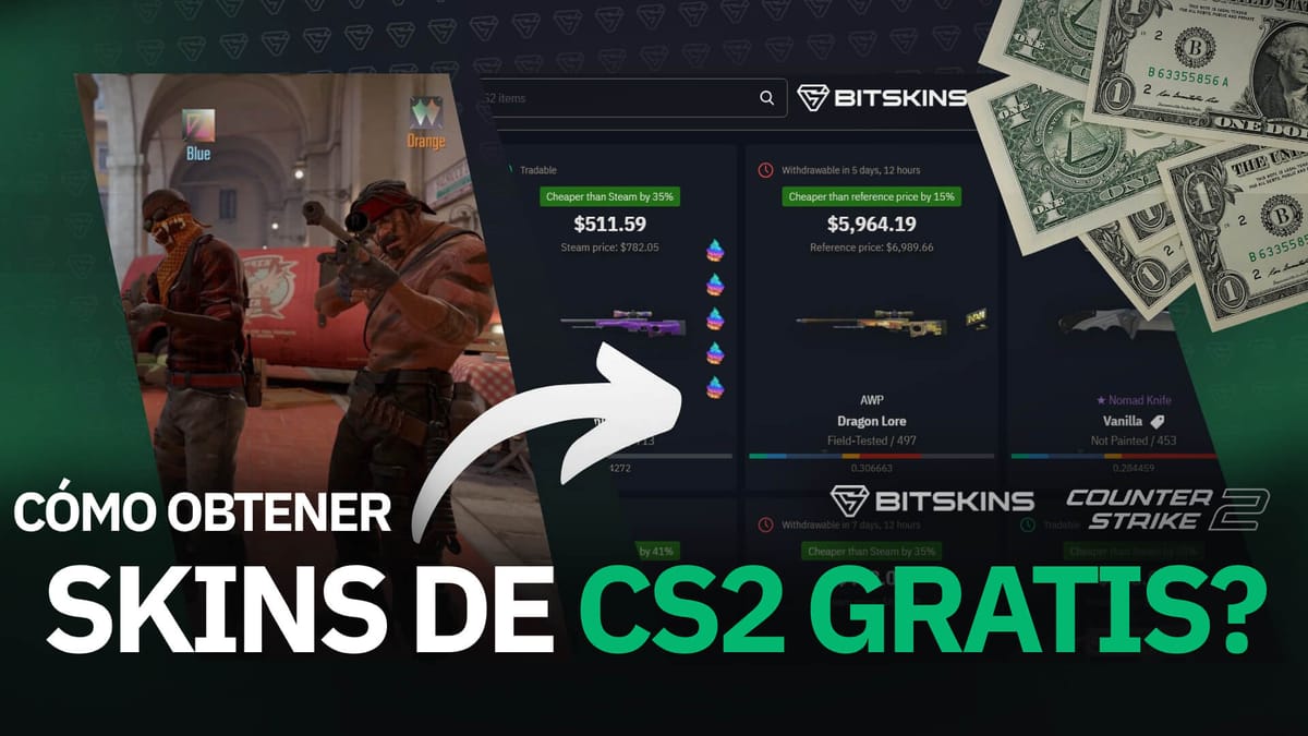 [ES]¿Cómo obtener Skins de CS2 gratis? (y venderlas por dinero real)