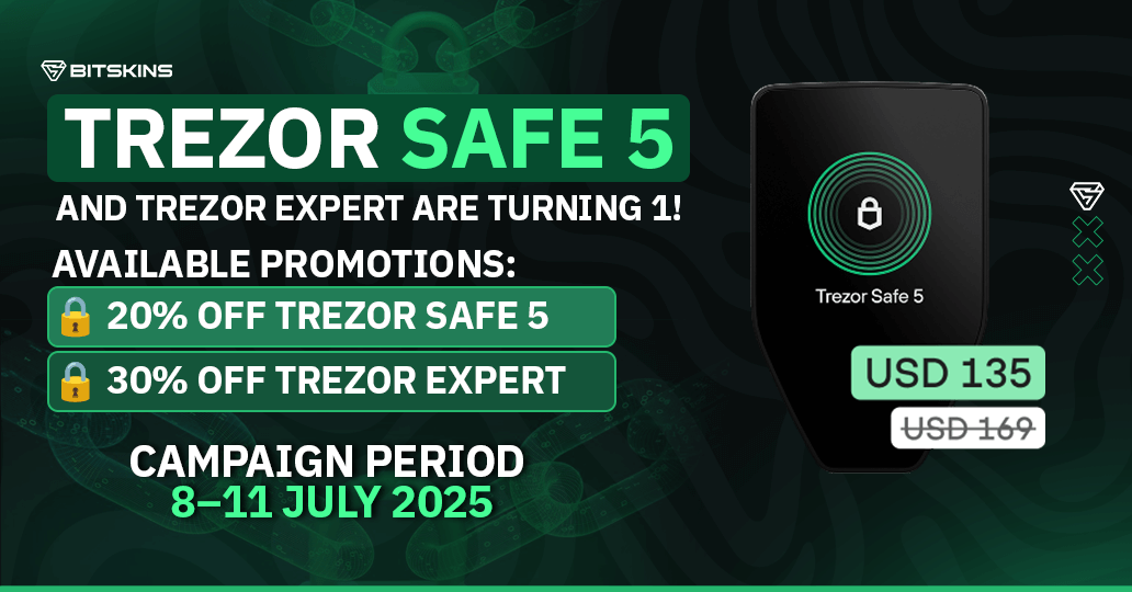 Trezor Anniversary Sale – Up to 30% Off Hardware Wallets | BitSkins