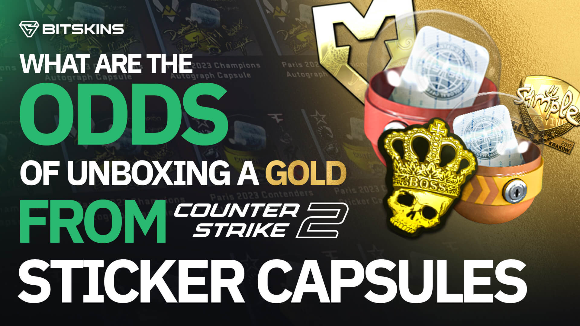 What are the Odds of Getting a Gold from a Sticker Capsule in CS2?