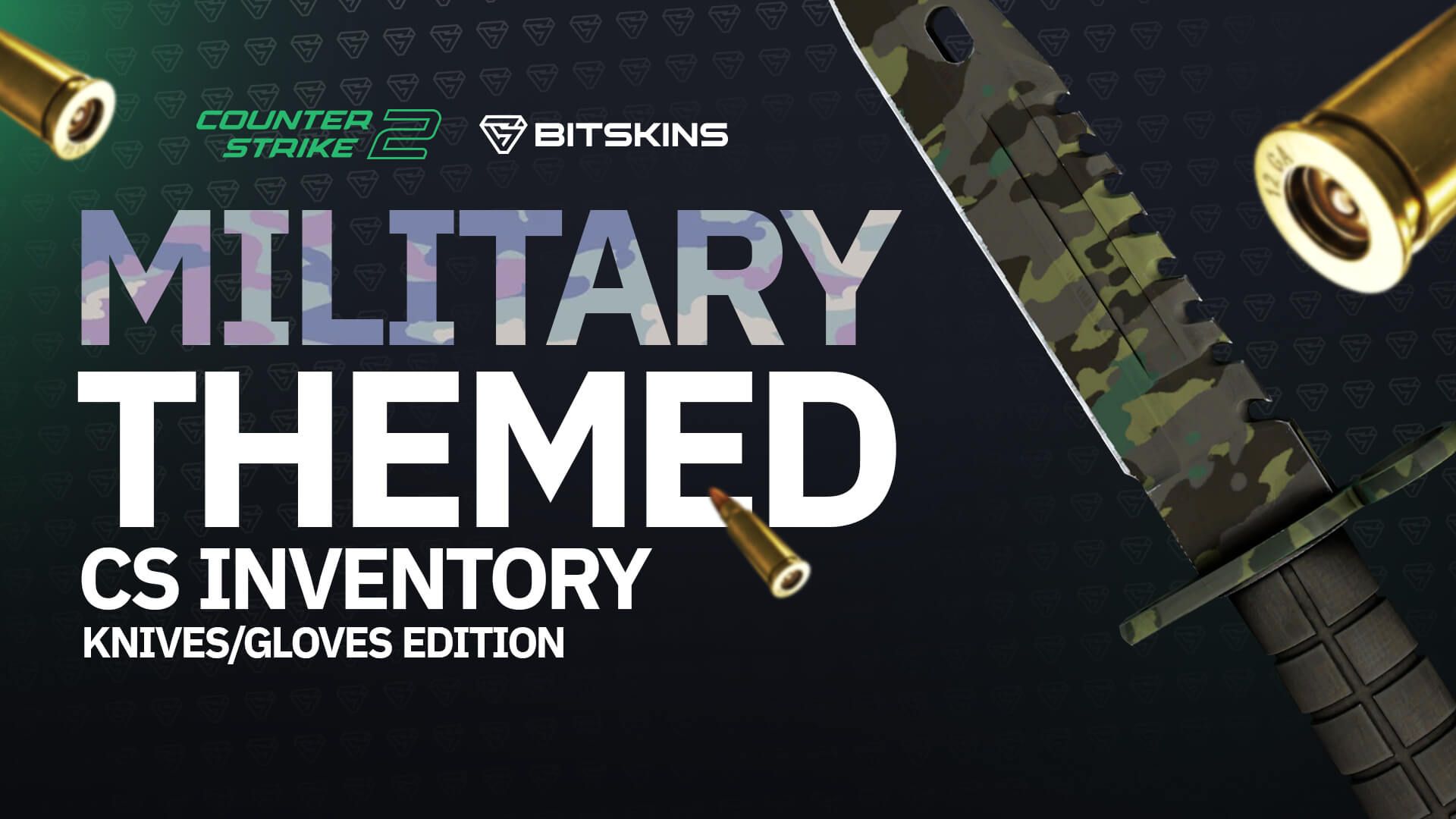 Military-Themed CS2 Inventory: Knife and Glove Edition!