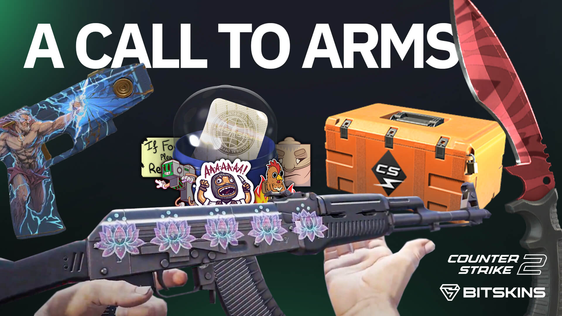 CS2 Update: New Case and Capsule, 5x Sticker Crafts, Arms Race, Zeus Skins, and More!
