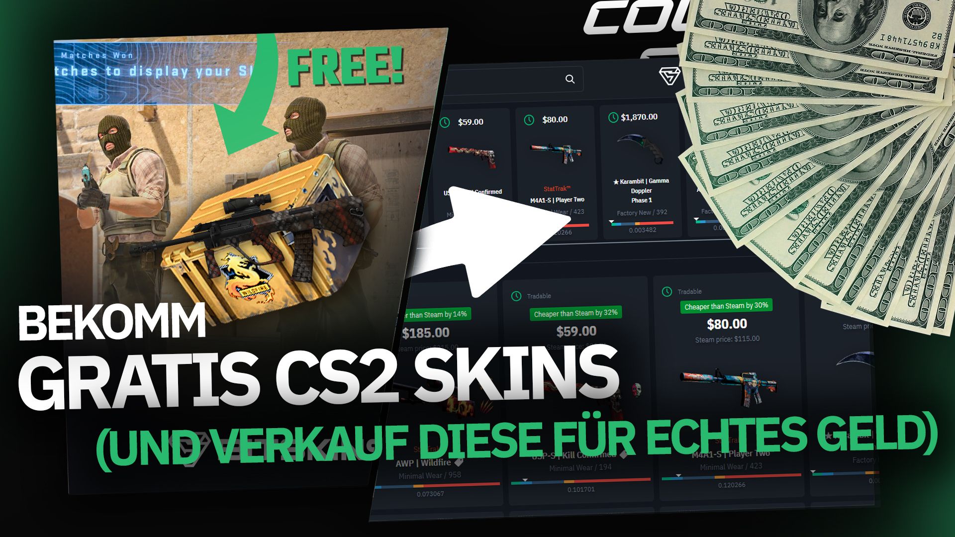 [DE] Bekomm Gratis CS2 Skins (und verkauf diese für echtes Geld)