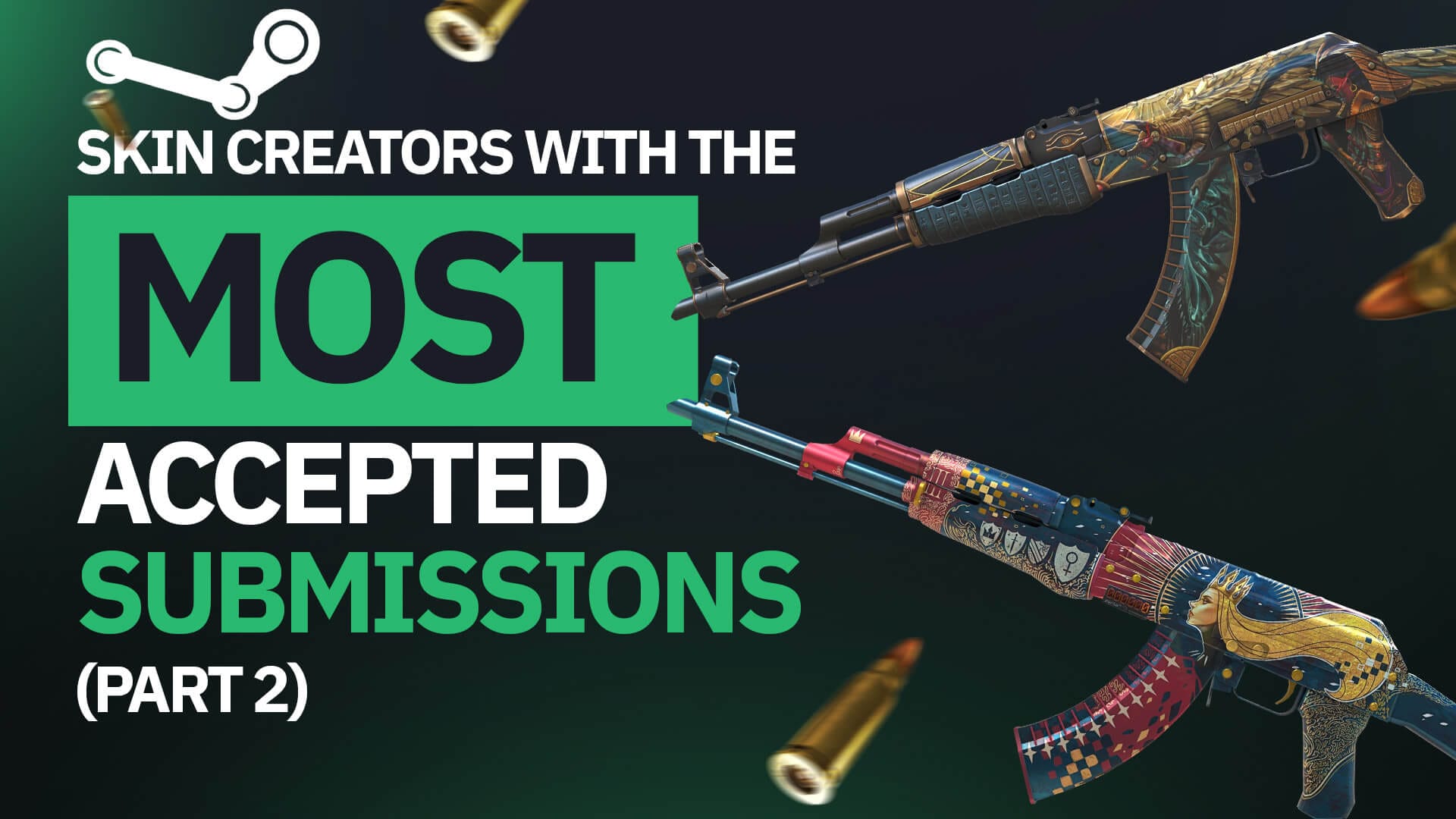 Skin Creators With the Most Accepted Submissions (Part 2)