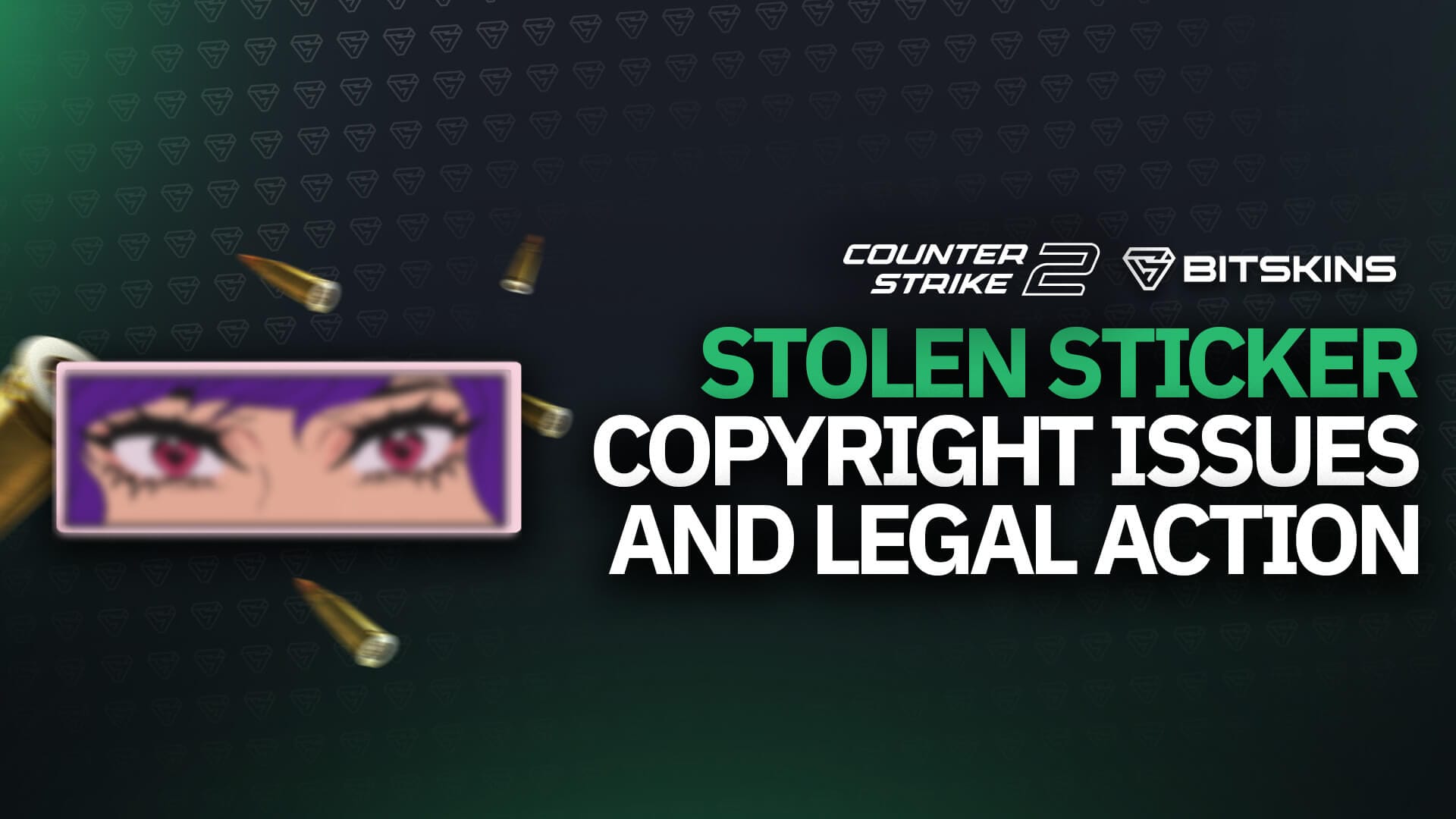 CS2 Sticker: Loving Eyes - copyright issues and legal action