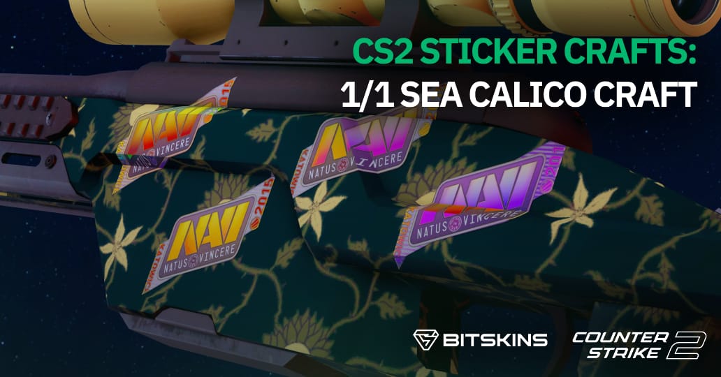 CS2 Sticker Crafts - 1/1 Sea Calico with 4x NAVI Katowice 2015