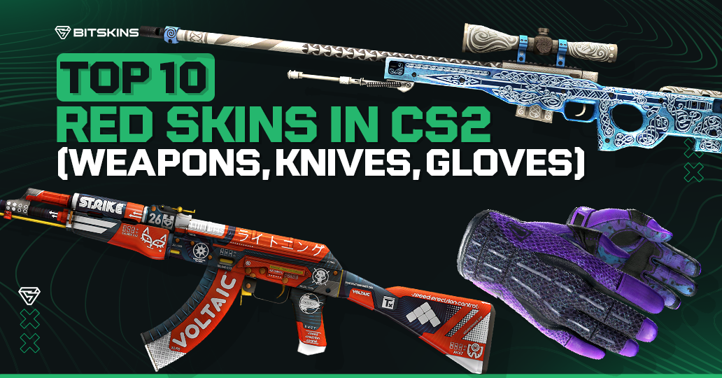 Top 10 Red Skins in CS2 (Weapons, Knives, Gloves)