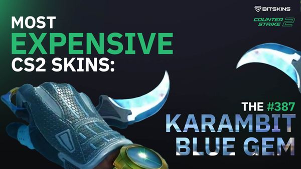 Most Expensive CS2 Skins: The #387 Karambit Blue Gem