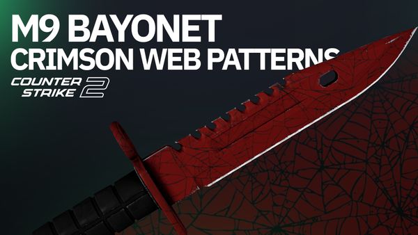 M9 Bayonet Crimson Web-Best Web Patterns