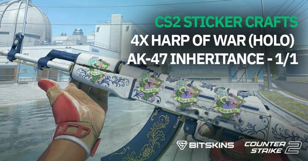 CS2 Sticker Craft 4x Harp of War (Holo) AK-47 Inheritance - 1/1